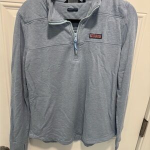 Vineyard Vines Women’s Light Blue Zip-Up Shep Shirt